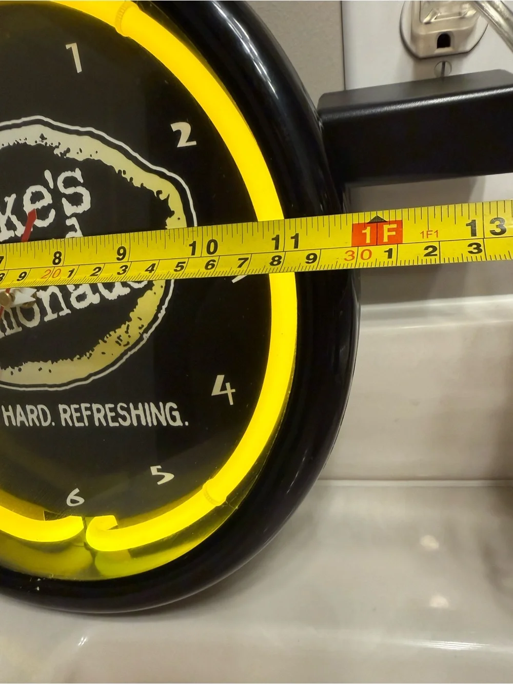 RARE Mike's Hard Lemonade Vintage Neon Wall Clock Sign 12